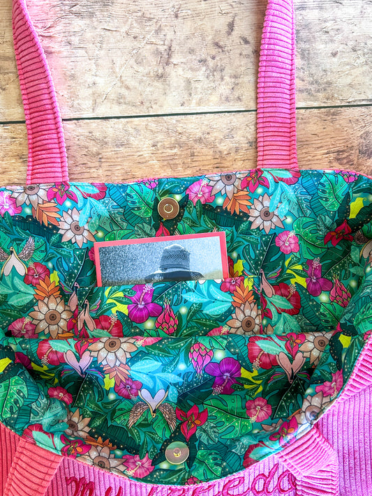 Cabas La Culottée – Brodée “My clit' My freedom” - Velours / La Tropicale