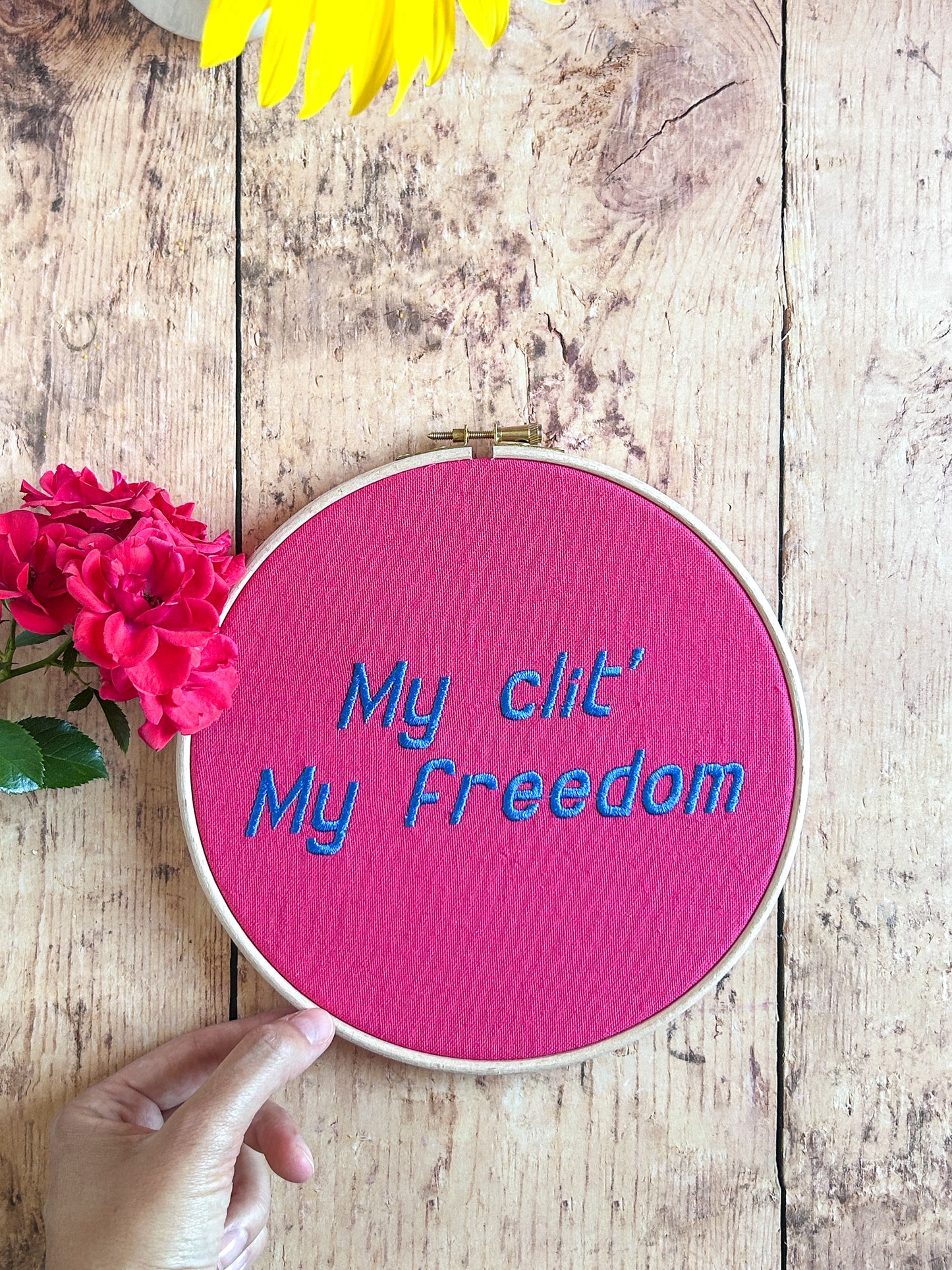 Cercle à broder La Libérée - My clit' My Freedom