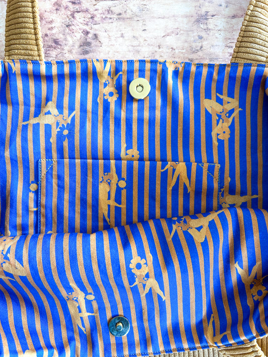 Cabas La Culottée – Brodée “Nos bodies are perfect” - Velours / L'Aérienne