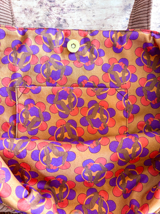 Cabas La Culottée – Brodée “The future is female” - Velours / L'Équilibriste