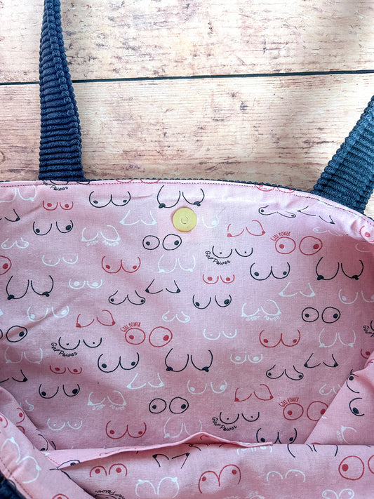 Cabas La Culottée – Brodée “Who run the world ? GIRLS” - Velours / La Libérée