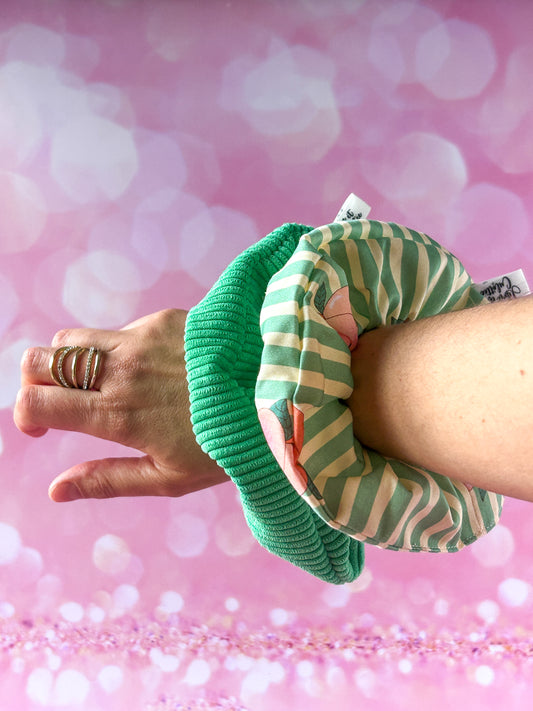 Pochon L'Intrépide – Velours menthe / La Peachy