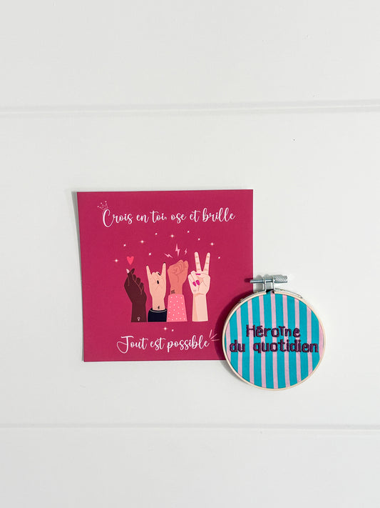 Mini cercle aimanté La Magnétique - Héroïne du quotidien 02