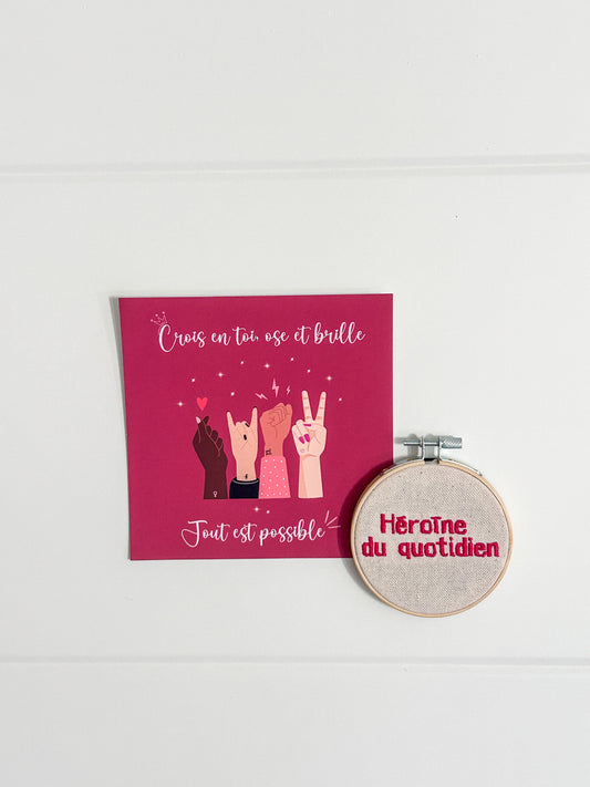 Mini cercle aimanté La Magnétique - Héroïne du quotidien 01