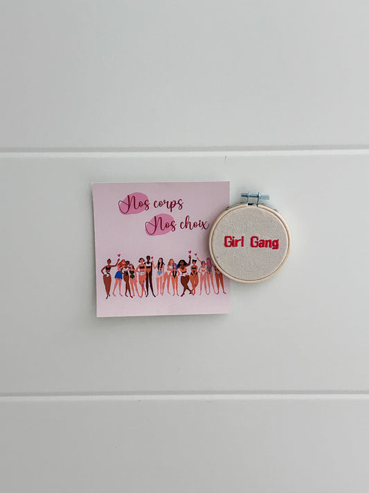 Mini cercle aimanté La Magnétique - Girl Gang