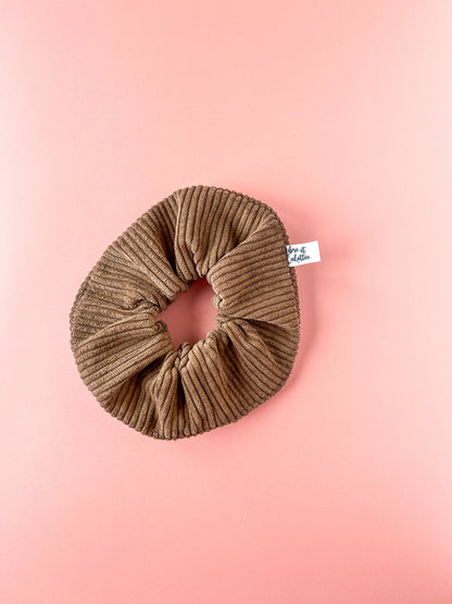 Chouchou L’Audacieuse – Velours uni marron