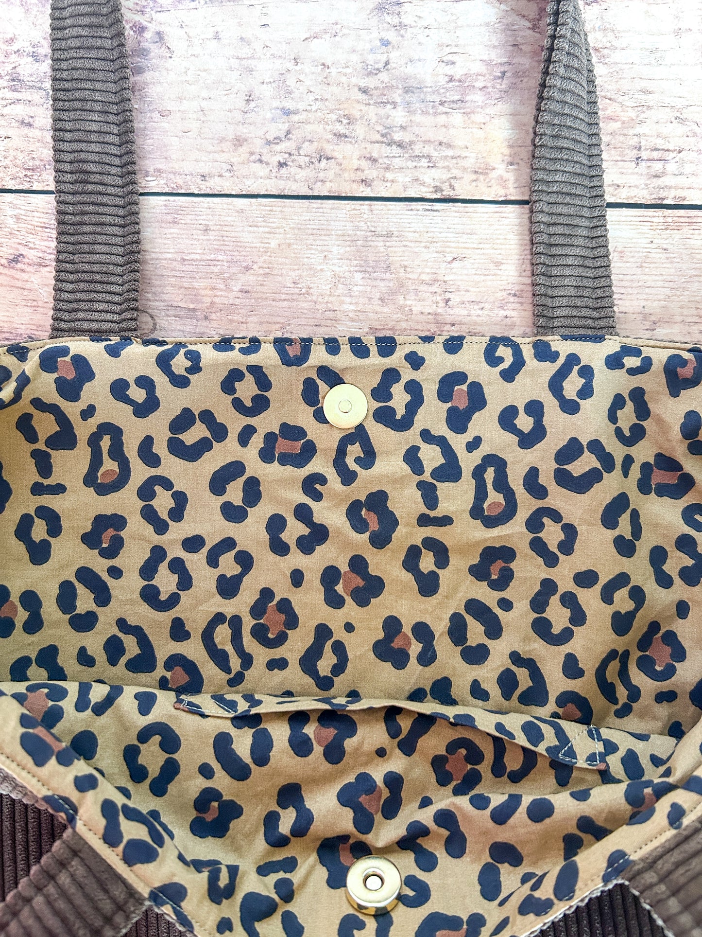 Cabas La Culottée – Brodée “Indomptable” - Velours / La Féline