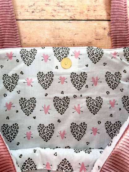 Cabas La Culottée – Brodée “Liberté Chérie” - Velours / La Contrastée