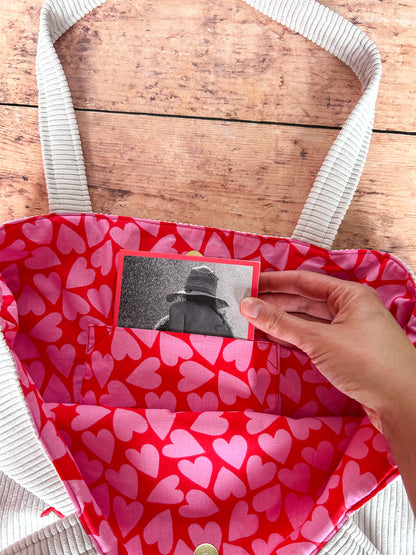 Cabas La Culottée – Brodée “Liberté Chérie” - Velours / L'Ardente