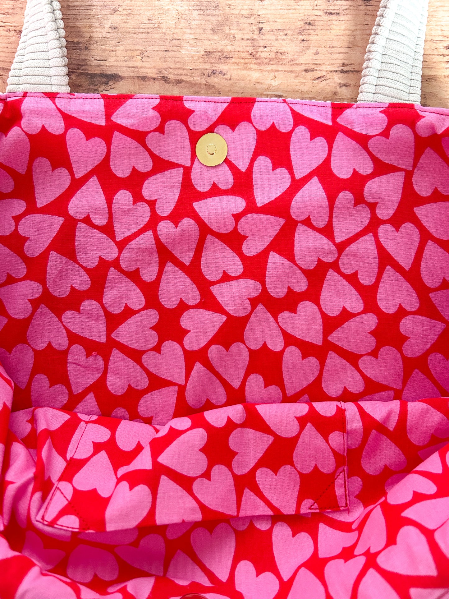 Cabas La Culottée – Brodée “Liberté Chérie” - Velours / L'Ardente