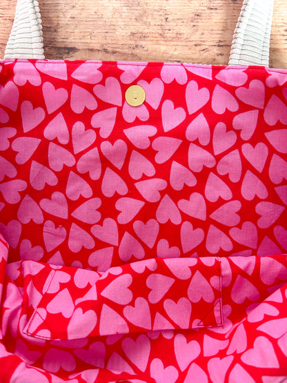 Cabas La Culottée – Brodée “Liberté Chérie” - Velours / L'Ardente