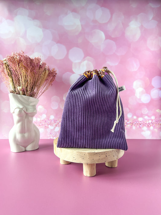 Pochon L'Intrépide – Velours violet / L'Insoumise