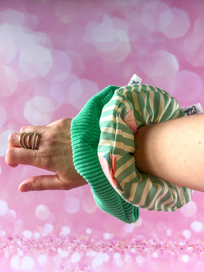 Pochon L'Intrépide – Velours menthe / La Peachy