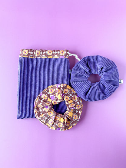 Pochon L'Intrépide – Velours violet / L'Insoumise