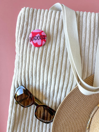 Badge brodé - Badass 4.5cm