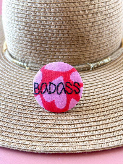Badge brodé - Badass 4.5cm