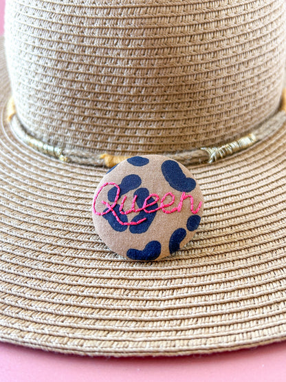 Badge brodé - Queen 4.5cm