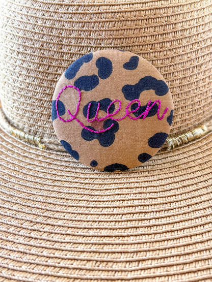 Badge brodé - Queen 6.5cm