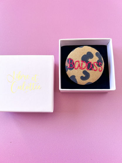 Badge brodé - Badass 4.5cm